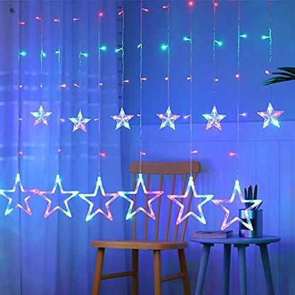 12 Stars Curtain String Lights