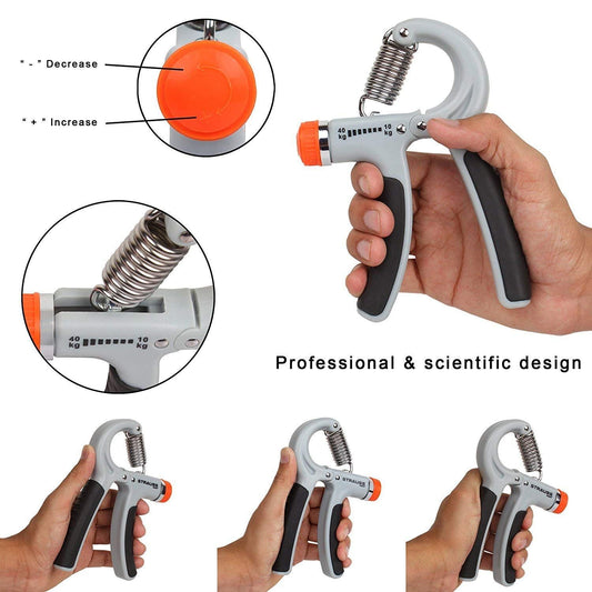 Adjustable Non-Slip Hand Grip Strengthener Wrist Forearm Exerciser for Body Workout