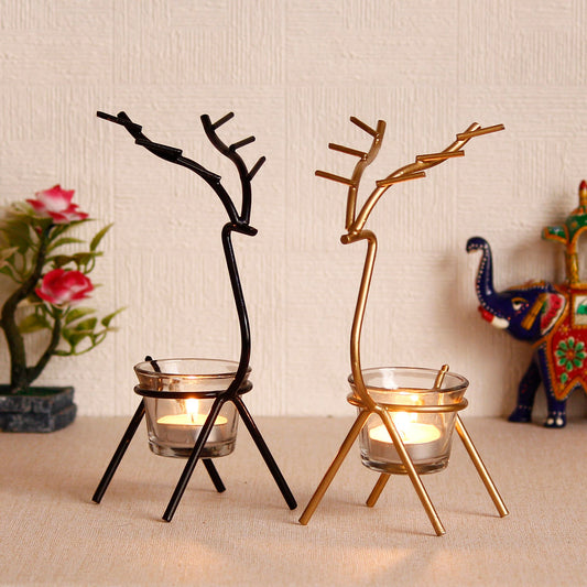 Deer Shape Decorative Handcrafted Metal Tea Light Holder