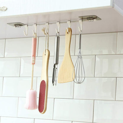 Wall Mounted Utensil Hanging Rack Holder