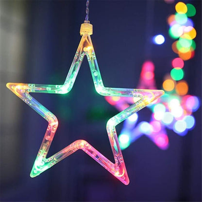 12 Stars Curtain String Lights