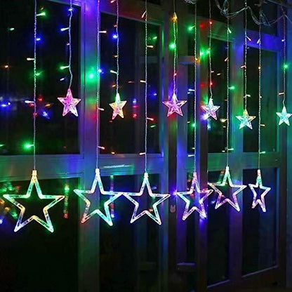 12 Stars Curtain String Lights